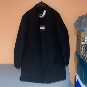 Joseph Abboud Classic Black Trench Coat